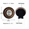 Small Vintage 3×3 Round Picture Frame Antique Ornate Mini Photo Frame Table Top Display and Wall Hanging with High Definition Glass Front for Home Decor, Old-Fahioned Photo Gallery, Retro Art, Bronze Gold